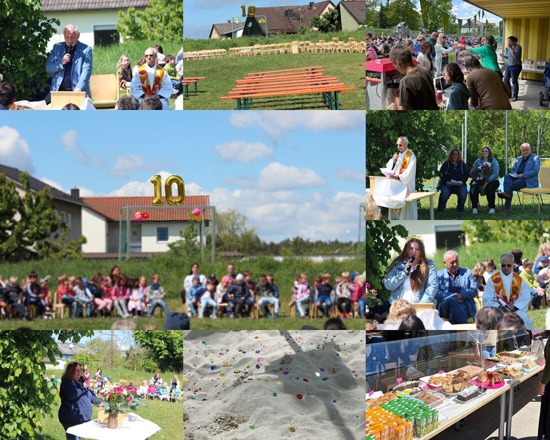 Weiherhammer. Das Kinderhaus St.Barbara feierte sein zehnjähriges Jubiläum mit einem bunten Fest, das Freude, Gemeinschaft und Dankbarkeit ausstrahlte. Bürgermeister Ludwig Biller betonte die Wichtigkeit der Unterstützung für Kinder und Jugendliche sowie die geleistete Arbeit.