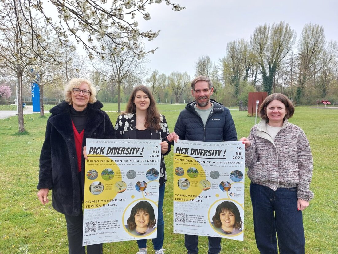 Amberg. Am 19. Mai 2026 feiern Stadt und Arbeitskreis Kultur und Religion den Diversity-Tag mit bunten Mitmachaktionen von 15 Uhr bis 18 Uhr auf der Bleichwiese. Abends lädt Teresa Reichl im ACC zum kostenfreien Comedyabend.