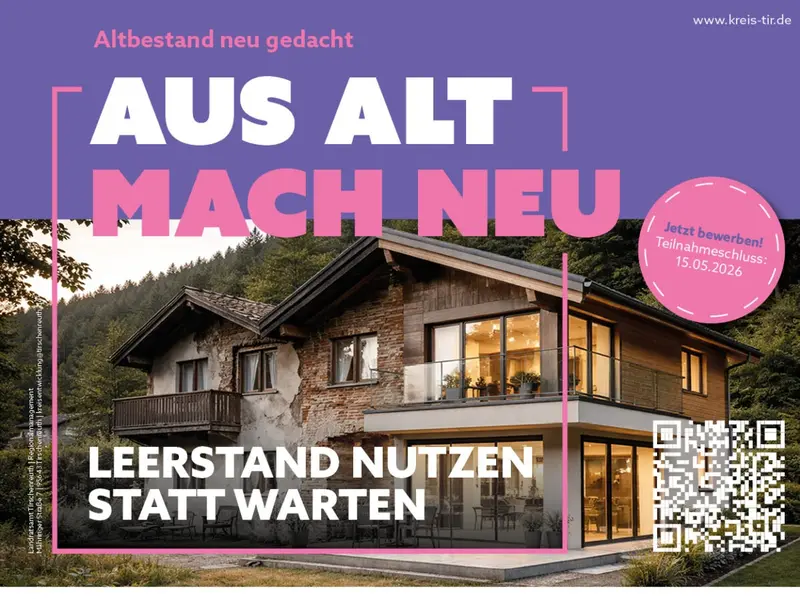 "Altbestand neu gedacht" – eine tolle Chance für Hausbesitzer