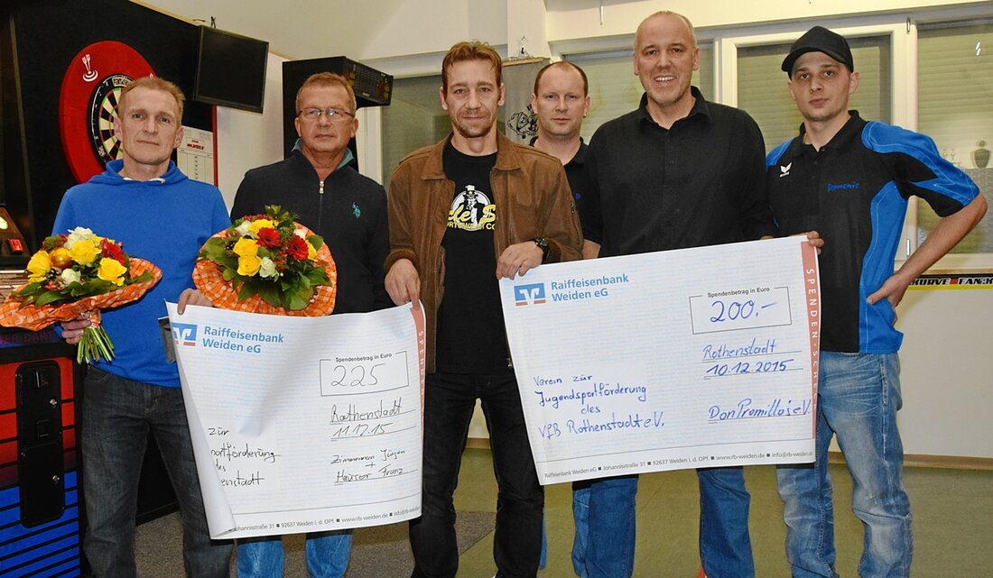 Rothenstadt. Gleich zweimal durften sich die Vertreter des “Verein zur Jugendsportförderung des VfB Rothenstadt e.V.” für finanzielle Unterstützung bedanken. Manuel Albert (Kassierer) und Johannes Beierl (2.Vorstand) nahmen die symbolischen Schecks [&hellip;]
