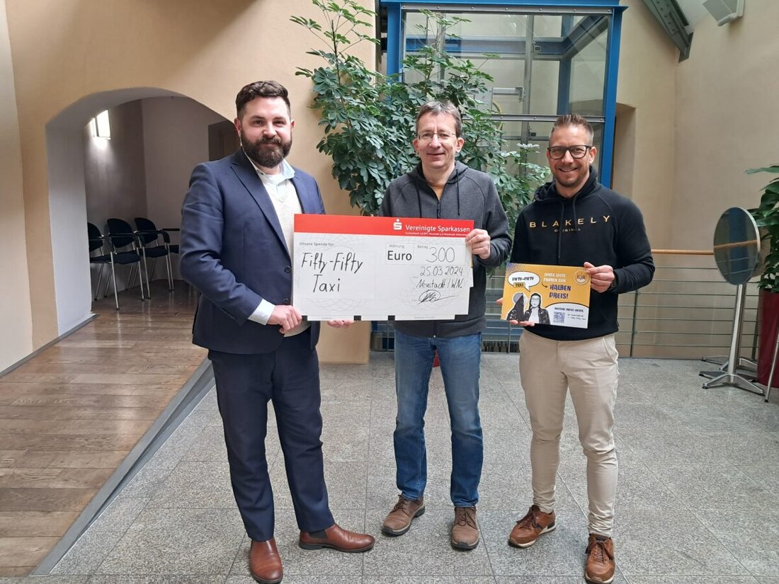 Neustadt/WN. Die Stadt Neustadt an der Waldnaab unterstützt das Fifty-Fifty-Taxi des Kreisjugendrings mit 300 Euro.
