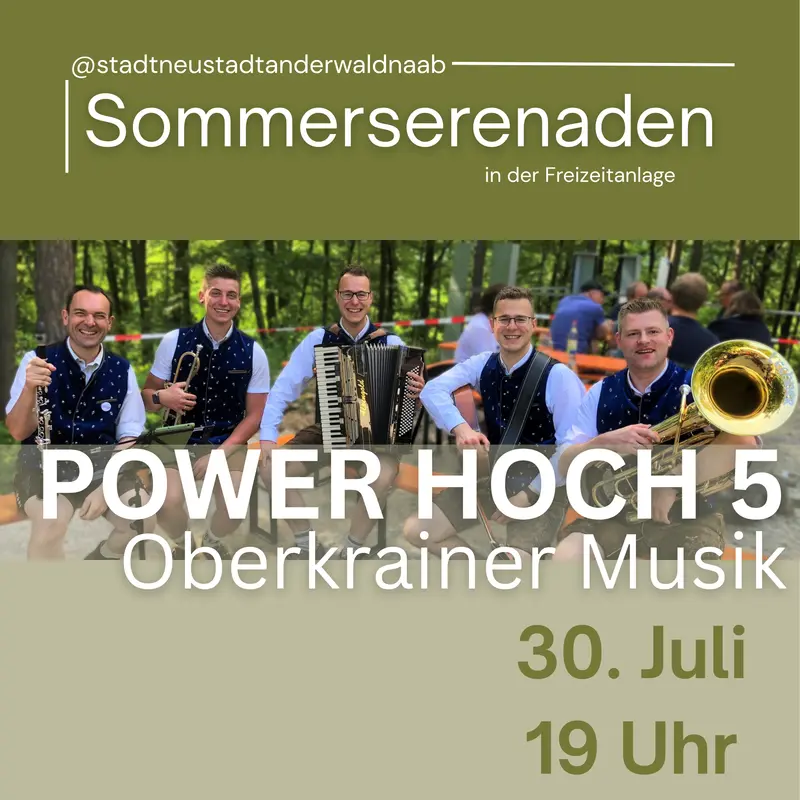 Power Hoch 5 begeistert Neustadt bei siebter Sommerserenade