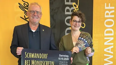 Lange Kultur und Einkaufsnacht in Schwandorf bei Mondschein