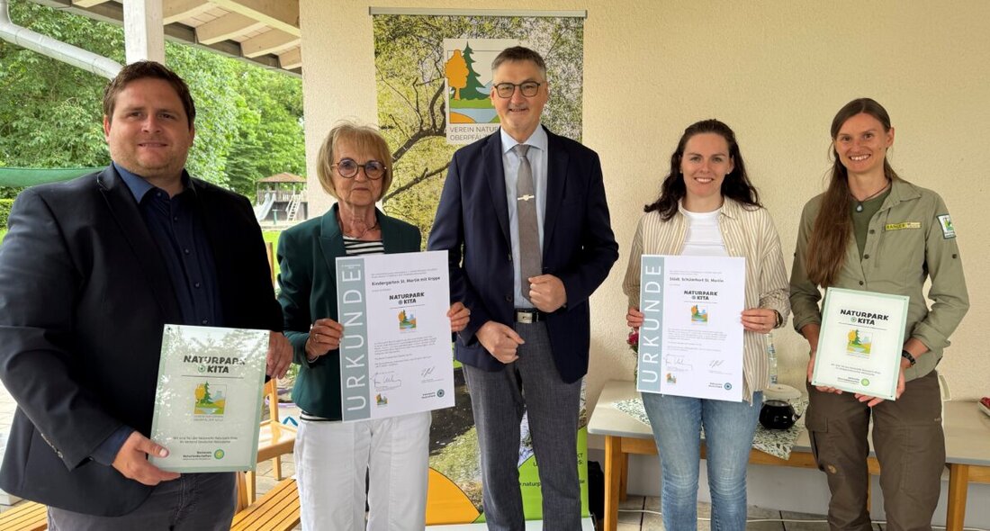 Pfreimd. Der Kindergarten mit Krippe und der Schülerhort St. Martin sind nun Naturpark-Kita. Der Kindergarten wurde rezertifiziert, der Hort erstmals ausgezeichnet; die Siegel gelten für fünf Jahre.