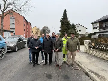 Leitungsarbeiten in der Eichenstraße in Burglengenfeld abgeschlossen