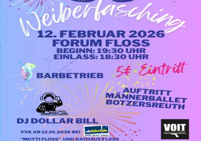 Feierlaune garantiert: Weiberfasching im Forum Floß in Floß