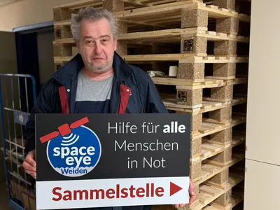 Space Eye zieht um und sucht Helfer für den Umzug nach Weiden