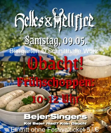 Frühschoppen mit Biergarten-Flair auf Festivalgelände in Wurz