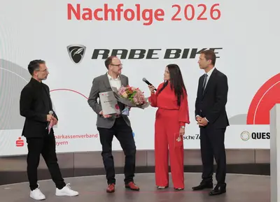 Sparkasse Nördliche Oberpfalz gratuliert: RABE BIKE belegt Platz drei beim Bayerischen Gründerpreis