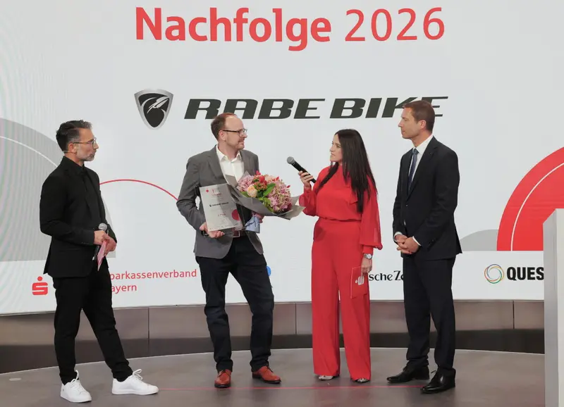 Sparkasse Nördliche Oberpfalz gratuliert: RABE BIKE belegt Platz drei beim Bayerischen Gründerpreis