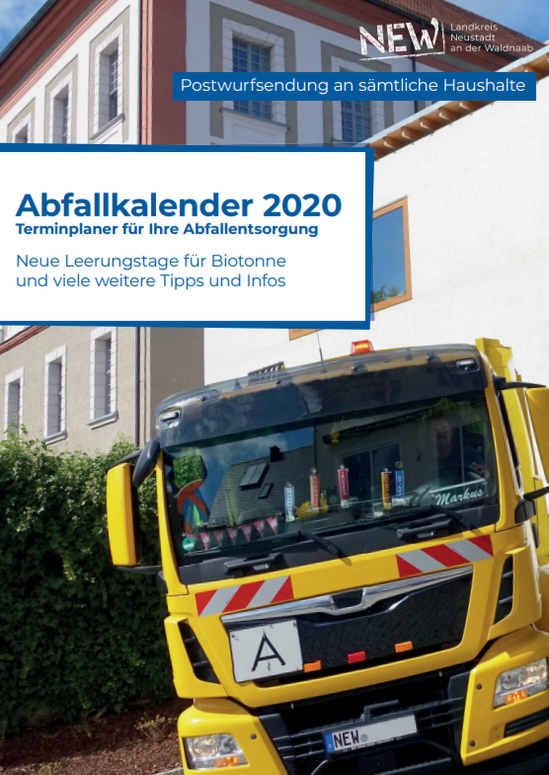 Neustadt/WN. In den Briefkästen des Landkreises Neustadt an der Waldnaab liegt in der ersten Dezemberwoche der Abfallkalender für 2020. Die von der Post zugestellte Broschüre enthält sämtliche Abfuhrtermine, Tipps zur [&hellip;]