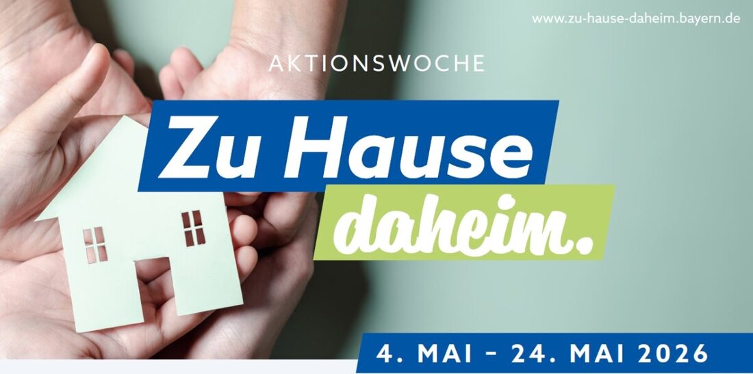 Tirschenreuth. Der Landkreis beteiligt sich vom 4. bis 24. Mai 2026 an den Aktionswochen „Zu Hause daheim“ und bietet mehrere Termine rund um Wohnen im Alter an. Geboten werden Einblicke, Beratung und Tipps.