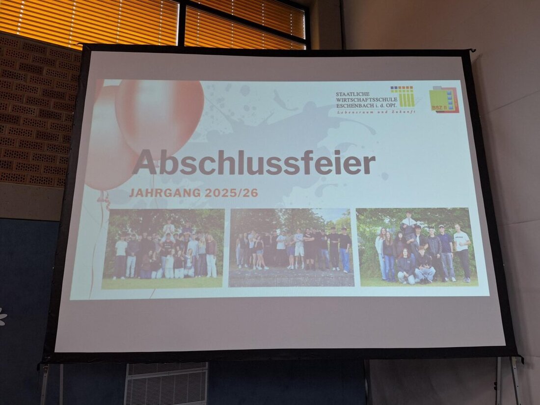 Eschenbach. In festlichem Rahmen verabschiedete die Wirtschaftsschule Eschenbach ihren Abschlussjahrgang und feierte den Mittleren Bildungsabschluss. Alle 54 Prüflinge bestanden, zwei erreichten Topnoten bis 1,5.