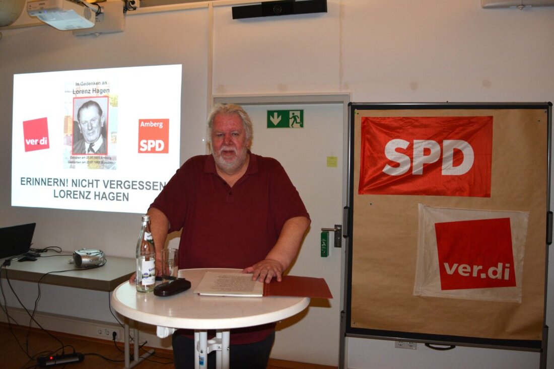 Amberg. Der SPD Stadtverband und ver.di erinnern an den Gewerkschafter Lorenz Hagen, der nach dem Krieg zur Wiederbelebung der Gewerkschaftsbewegung beitrug. Hagen, geboren in Amberg, kämpfte für soziale Gerechtigkeit und Demokratie, überlebte Nazi-Verfolgung und wurde später bayerischer DGB-Vorsitzender.