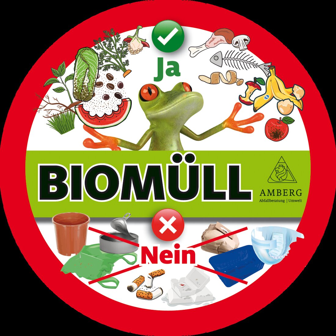 Amberg. Die Stadt führt neue Aufkleber für Biotonnen ein, um Verwechslungen vorzubeugen und die Qualität des Biomülls zu verbessern. Ab 1. Mai 2025 drohen bei Nichteinhaltung der Bioabfallverordnung höhere Kosten.