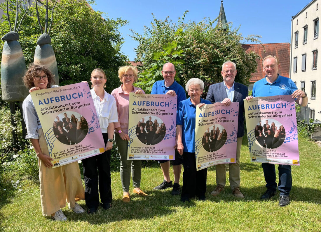 Schwandorf. Der Sängerbund 1861 Schwandorf e.V. lädt am 5. Juli 2025 zum traditionellen Auftaktkonzert für das Bürgerfest ein. Das Konzert in der Oberpfalzhalle bietet ein vielfältiges Programm und steht unter dem Motto "Aufbruch".