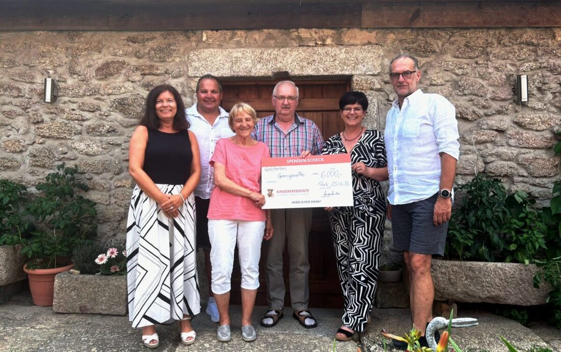 Falkenberg. Beim Benefizkonzert von Saitenwind im Goichertns Genusshof in Pirk kamen am 29. Mai 2026 dank zahlreicher Gäste und Unterstützer 6000 € für die Kinderkrebshilfe in der Region Oberpfalz Nord zusammen.