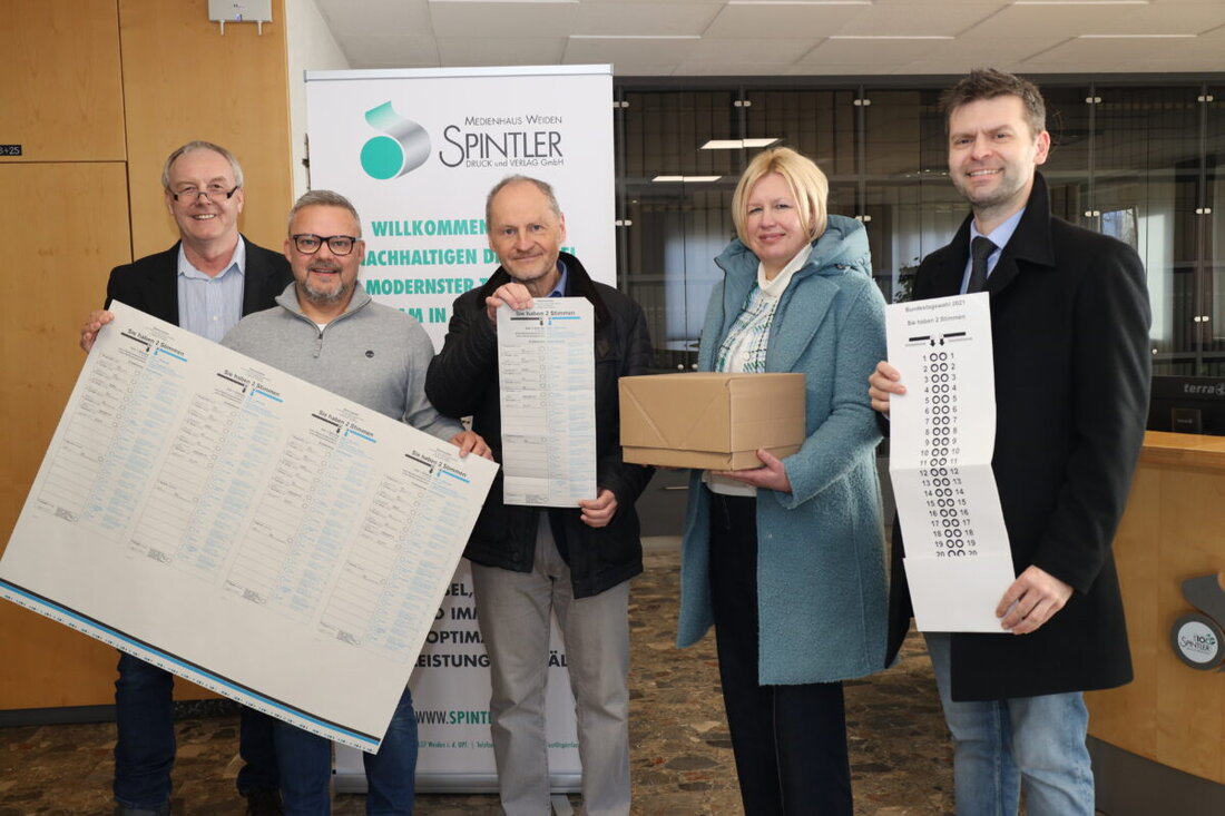 Weiden. Briefwahlunterlagen für die Bundestagswahl sind jetzt verfügbar, nachdem 202.300 Stimmzettel bereits am 31. Januar gedruckt wurden.