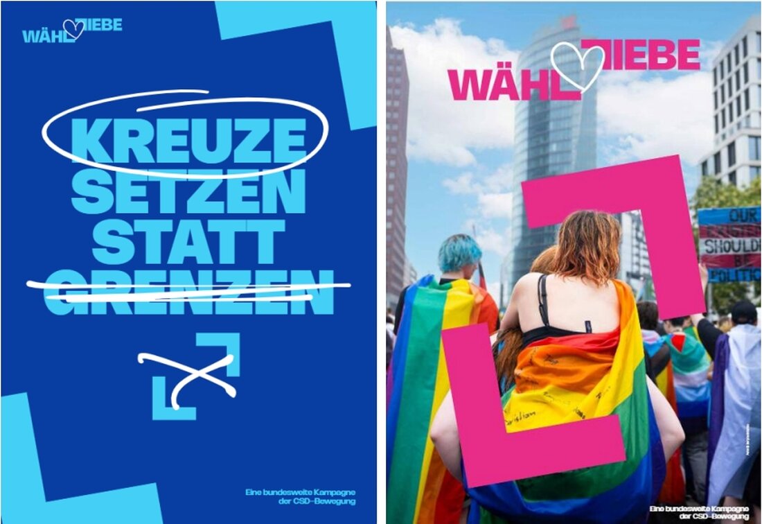 Amberg. Die CSDs Amberg, Schwandorf und Cham beteiligen sich an der Kampagne "Wähl Liebe" zur Bundestagswahl 2025, um für Toleranz und Gleichberechtigung zu sensibilisieren. Die Kampagne ruft dazu auf, demokratische Parteien zu wählen, die die Rechte der queeren Community unterstützen.