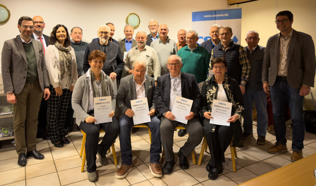 Neustadt/WN. Der CSU-Ortsverband ehrte Mitglieder für bis zu 60 Jahre Treue und Engagement.