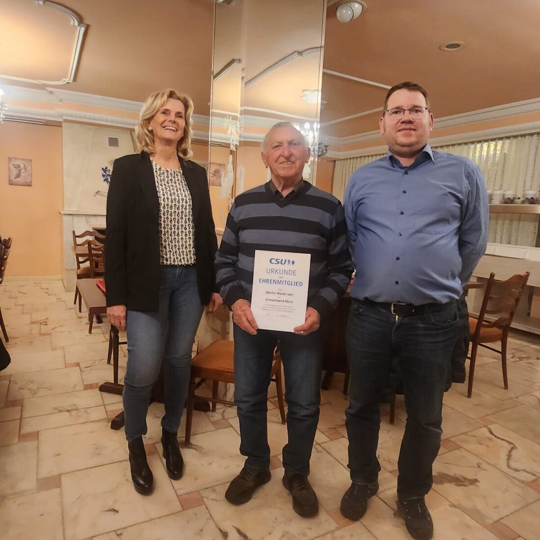 Wurz. Bei der Jahreshauptversammlung der CSU Wurz standen Neuwahlen, Ehrungen für langjährige Mitglieder und der Wunsch nach Bürokratieabbau im Zentrum.