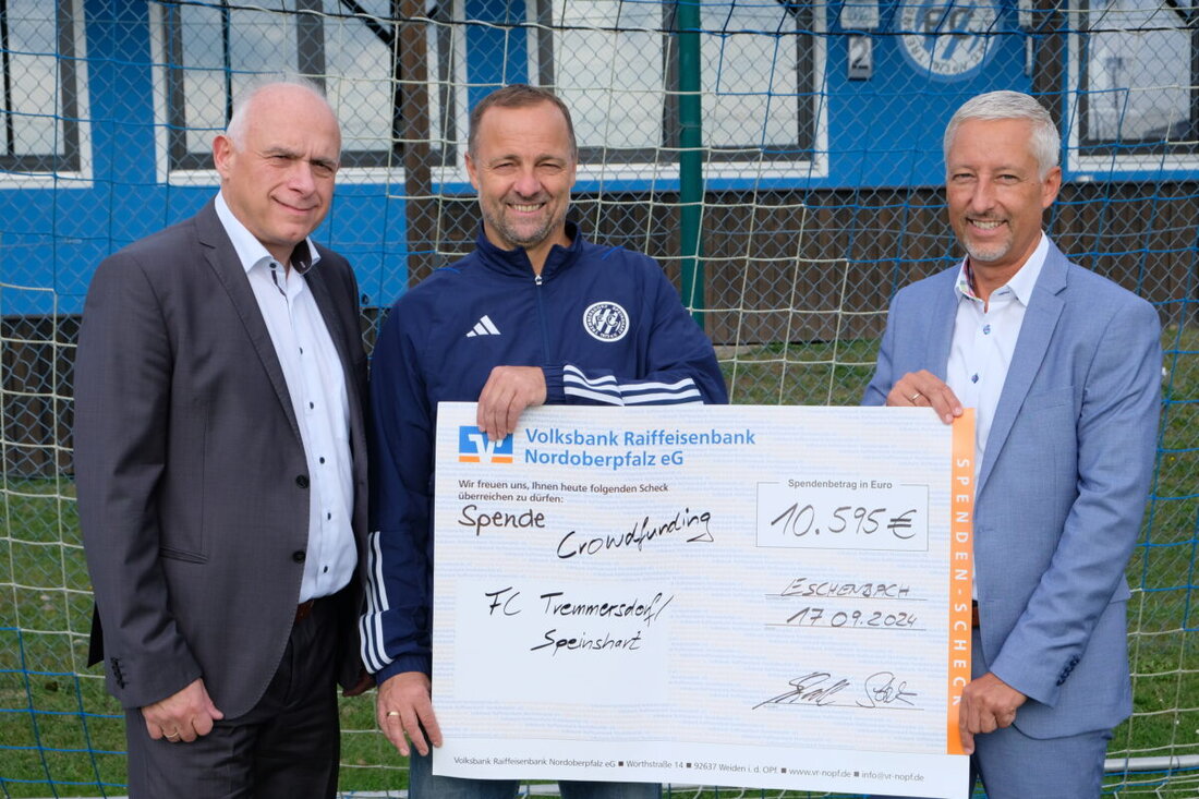 Tremmersdorf. Eine Crowdfunding-Aktion des FC Tremmersdorf/Speinshart sammelte 10.595 Euro für umweltfreundliche Heizungs- und Stromversorgung ihres Sportheims.