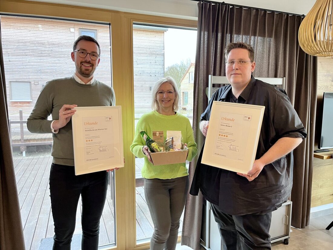 Bruck. Die Ferienunterkünfte von Katrin Holle-Hollender und Andreas Hollender wurden erstmals durch die DTV-Sterne-Klassifizierung ausgezeichnet. Das "Appartement SelectHome 2" in Bruck erreichte die begehrte Vier-Sterne-Bewertung. 