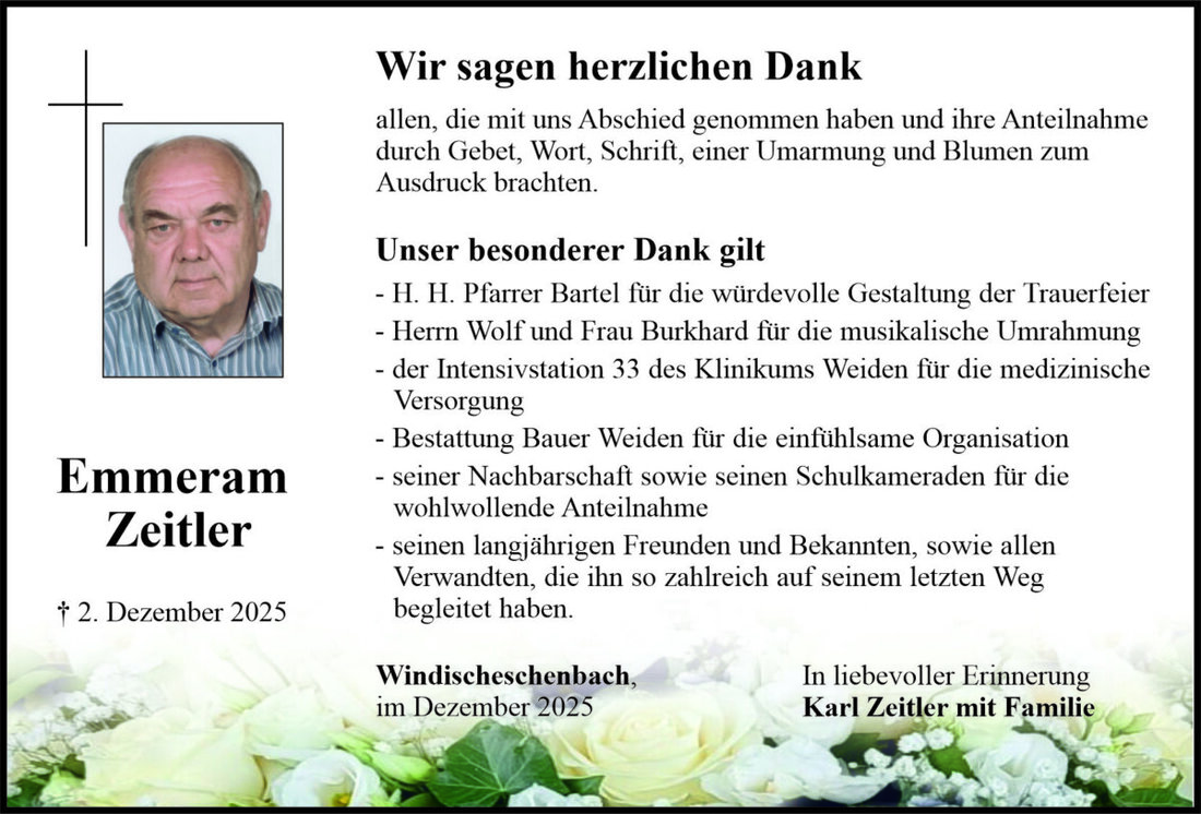 Begleitet durch: Bestattung Bauer - Weiden