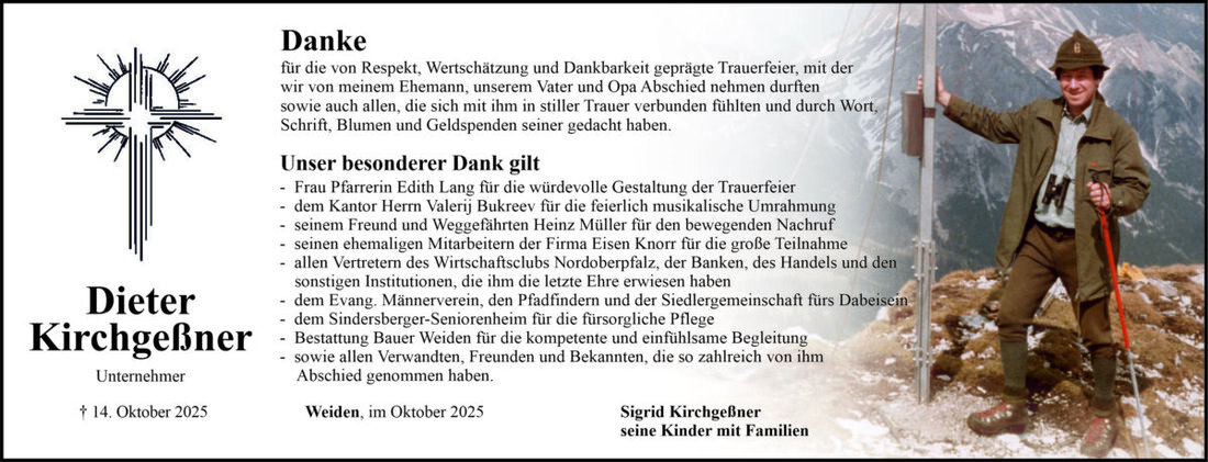 Begleitet durch: Bestattung Bauer - Weiden