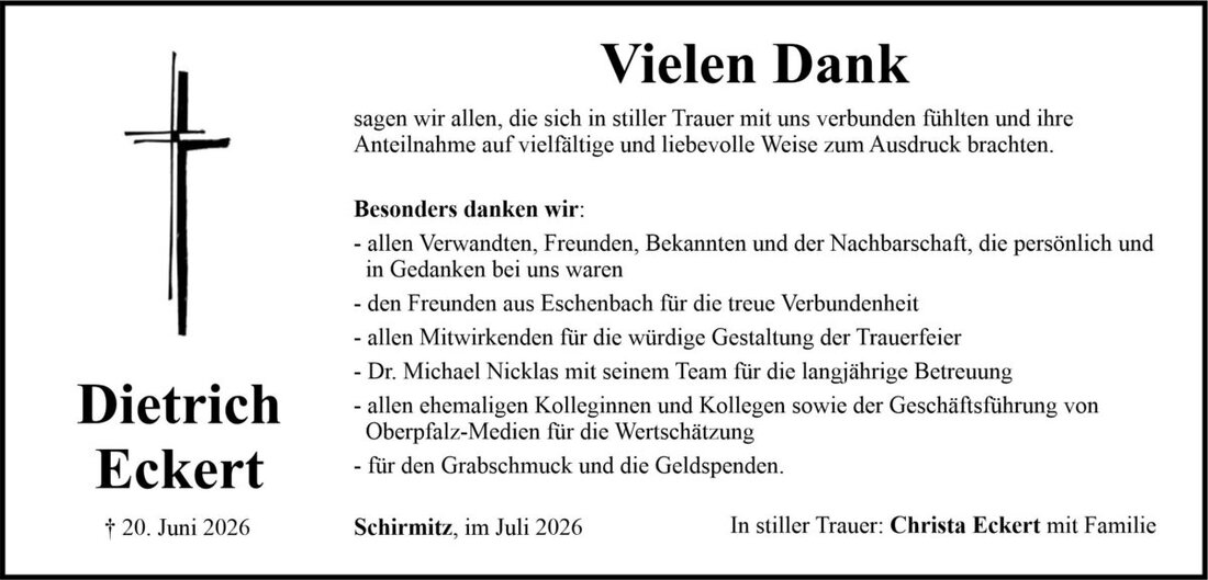 Begleitet durch: Bestattung Bauer - Weiden