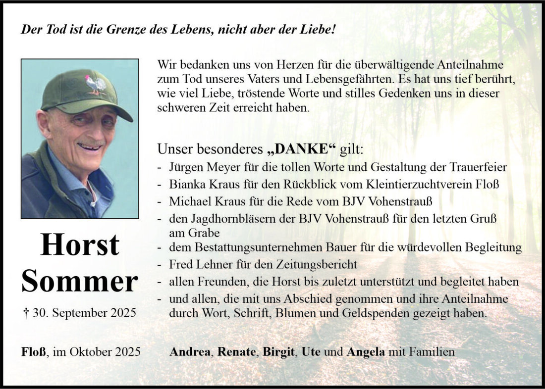 Begleitet durch: Bestattung Bauer - Weiden