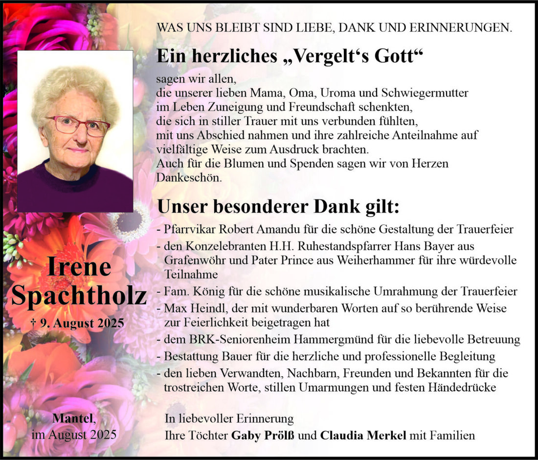 Begleitet durch: Bestattung Bauer - Weiden