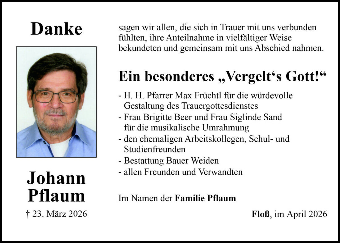 Begleitet durch: Bestattung Bauer - Weiden