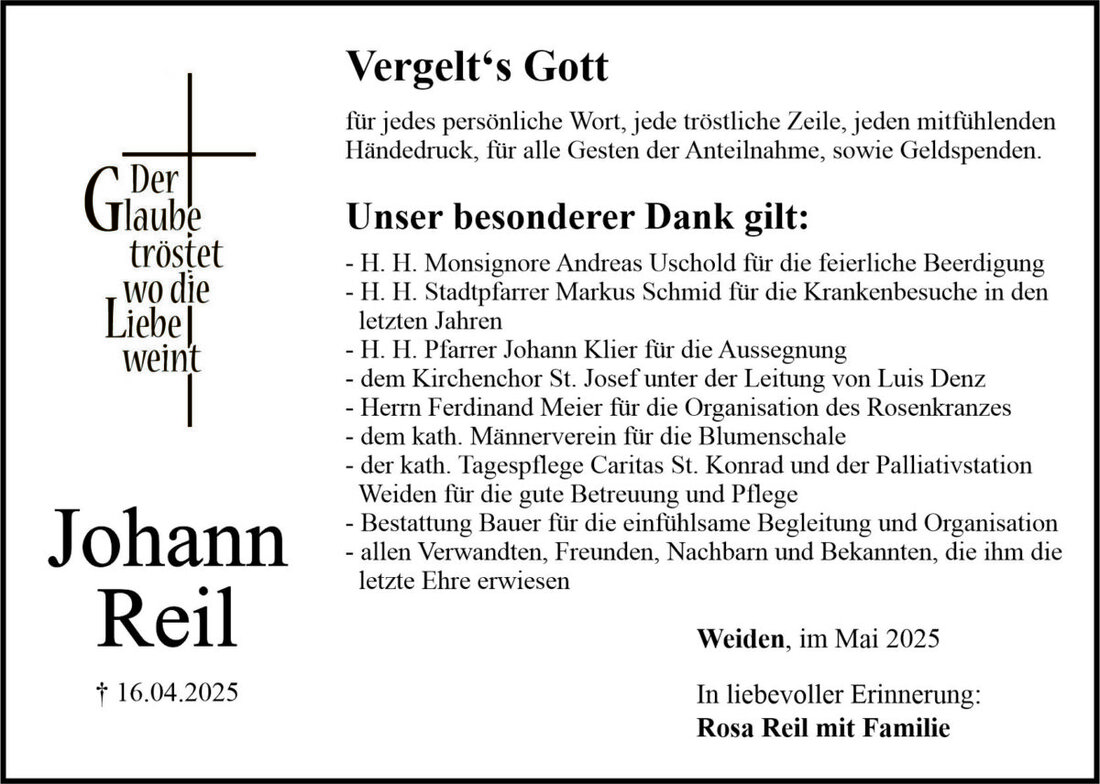 Begleitet durch: Bestattung Bauer - Weiden