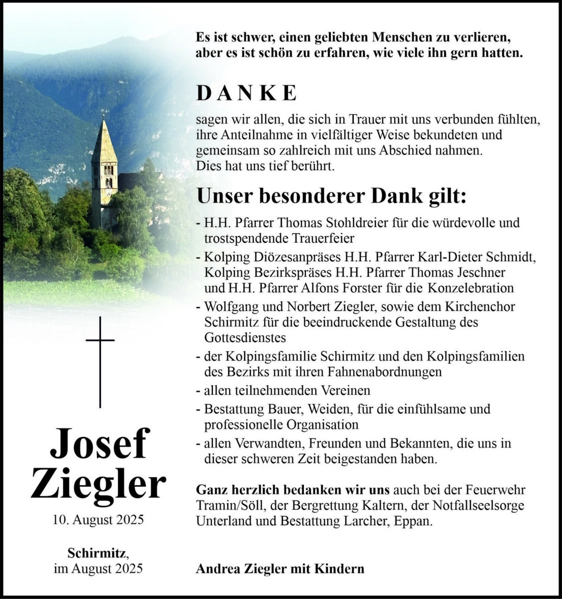 Begleitet durch: Bestattung Bauer - Weiden