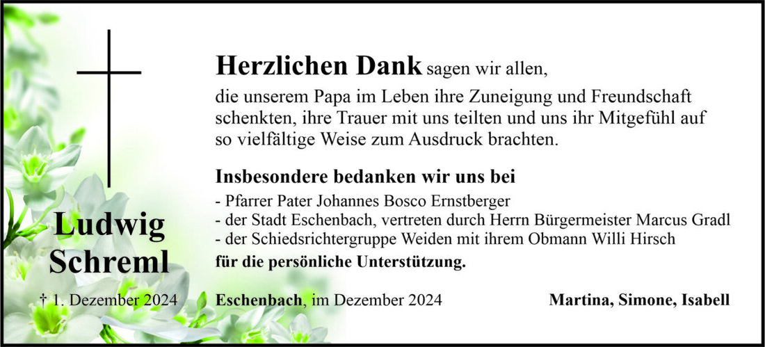 Begleitet durch: Bestattung Bauer - Weiden