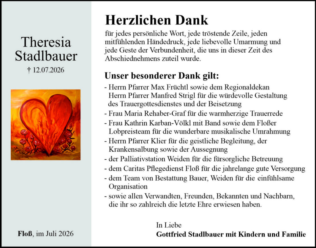 Begleitet durch: Bestattung Bauer - Weiden