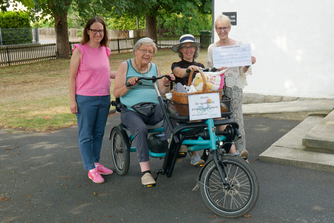 Wernberg-Köblitz. Der Diakonieverein spendet 250 € für Maria Müllers Crowdfunding „Tandem-Radeln mit Herz“: Ein „Fun2Go“-Parallel-Tandem soll Senioren und Menschen mit Behinderung sichere Ausfahrten und Teilhabe ermöglichen.