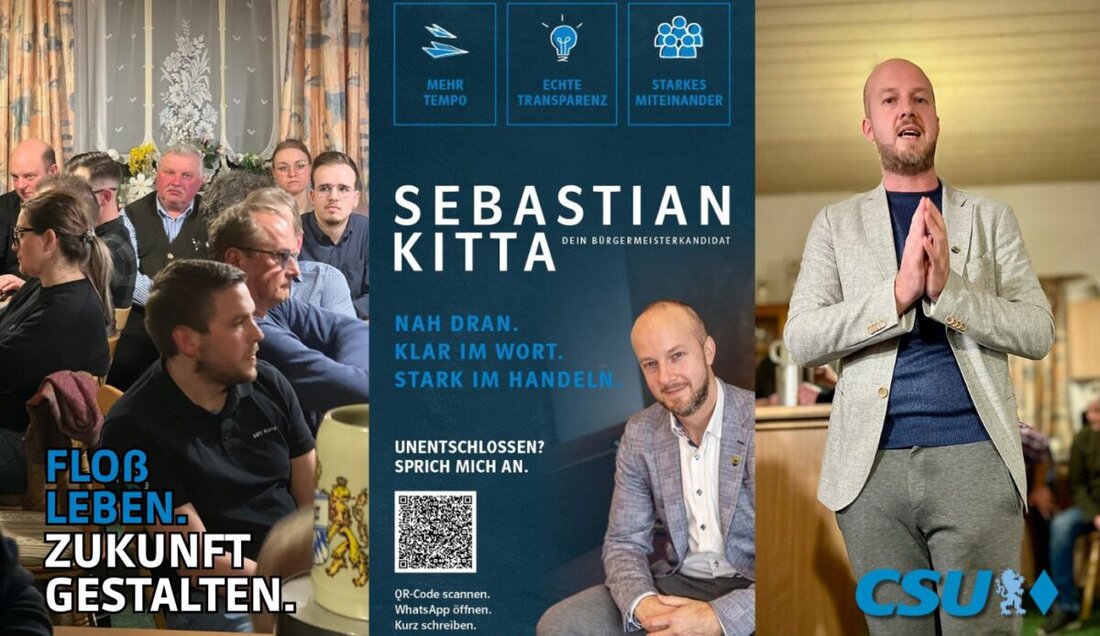 Floß/Würzelbrunn. Beim Wahlkampfabschluss der CSU am 2. März 2026 stellte sich Bürgermeisterkandidat Sebastian Kitta den Fragen der Bürger. Moderiert von Fabian Weidensteiner, reichten die Themen von Schule bis Windkraft.