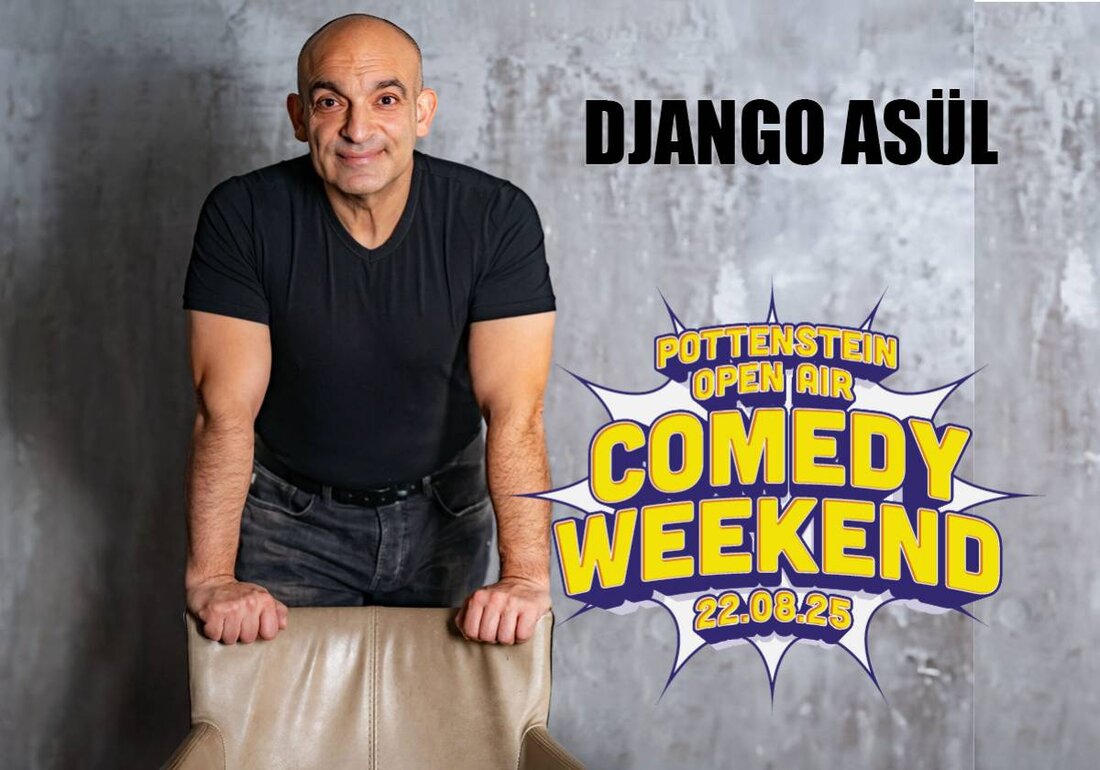 Pottenstein. Der Veranstalter RMF-Events lädt zum Comedy Weekend mit Django Asül in Pottenstein / OT Schüttersmühle, Festspielgelände am 22. August 2025 ein, bei dem Asüls Kult-Jahresrückblicke und legendäre Maibockreden im Vordergrund stehen. Tickets sind auf okticket.de erhältlich.