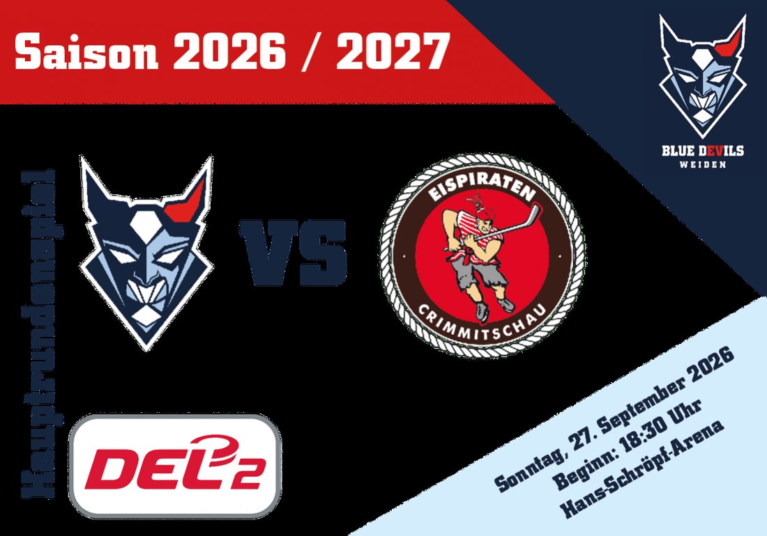 Weiden.
Blue Devils Spielbetriebs lädt in Weiden, Hans-Schröpf-Arena (Eisstadion) ein und steht als Veranstalter bereit.
Sichere dir jetzt dein Ticket über okticket.de und erlebe die Hans-Schröpf-Arena (Eisstadion) in Weiden.