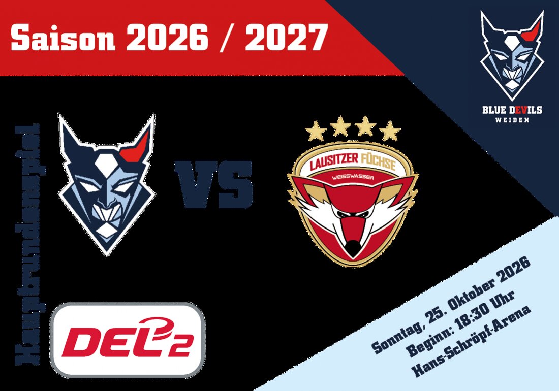 Weiden. Blue Devils Spielbetriebs veranstaltet in Weiden, Hans-Schröpf-Arena (Eisstadion), ein Ereignis für das Publikum vor Ort. Ein Ticket ist über okticket.de erhältlich, wodurch der Besuch in der Hans-Schröpf-Arena bequem planbar wird.