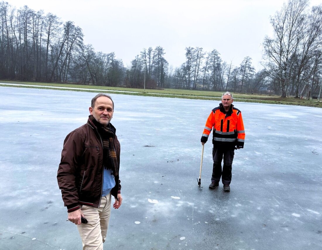 Burglengenfeld. Der Eislaufplatz ist wegen zu dünner Eisschicht noch nicht für die Öffentlichkeit freigegeben, Sicherheit erfordert mindestens zehn Zentimeter Eis. Trotz Vorbereitungen des Bauhofs und ersten wagemutigen Besuchern warnt die Stadt vor dem Betreten.