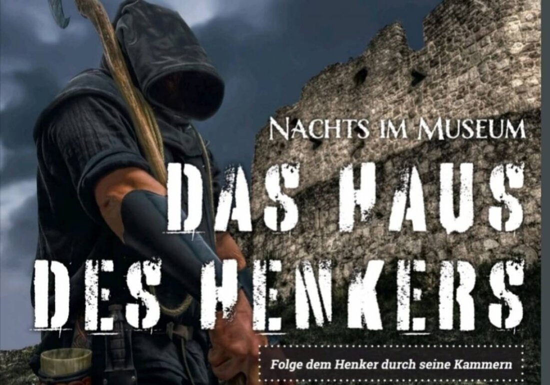 Pottenstein. Die Fränkische Schweiz - Erlebnisführungen präsentiert im Pottenstein, Scharfrichtermuseum eine dichte Mittelalter-Inszenierung, in der der Scharfrichter aus seinem Leben erzählt und Gäste mitten im Geschehen stehen und einbezogen werden. Ein Ticket gibt es auf okticket.de.
