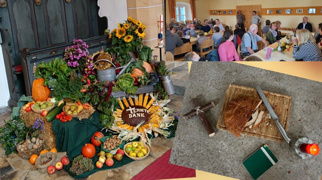 Mantel. Die Kirchengemeinde Mantel feierte Erntedank mit einem Gottesdienst, der vom Posaunenchor begleitet wurde.