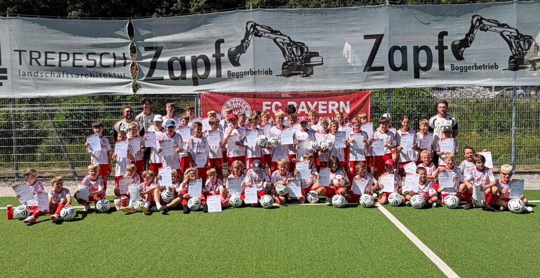Rieden. Der FC Bayern setzt seine Jugendkooperation mit dem 1. FC Rieden fort: Vom 10. bis 14. August 2026 trainierten über 60 Kinder auf dem Vereinsgelände, betreut, ausgerüstet und verpflegt.