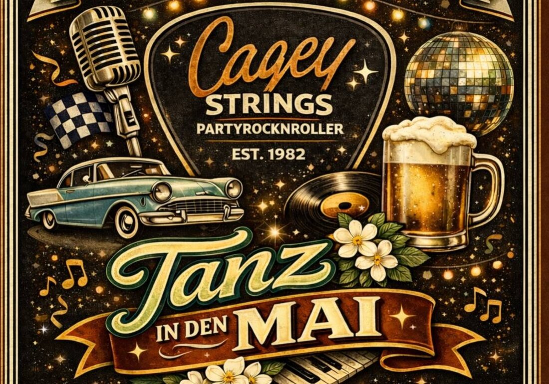 okticket.de präsentiert folgende Veranstaltung: Feiere den Tanz in den Mai am 30. April 2026 im Hofbräukeller am Wiener Platz in München: Die Cagey Strings sorgen ab 20 Uhr für beste Stimmung. Dich erwartet eine große Tanzparty mit zwei Dancefloors – Liveband im Festsaal und Boogie & More mit DJ im Isarsaal. Musik und Tanzflächen Im [&hellip;]