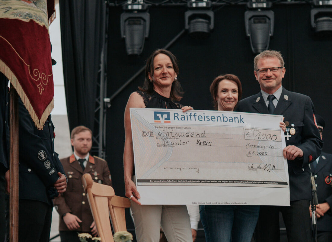 Hannersgrün. Die Feuerwehr Hannersgrün spendete über 1.600 Euro an den Bunten Kreis Nordoberpfalz nach ihrem 140-jährigen Jubiläum.