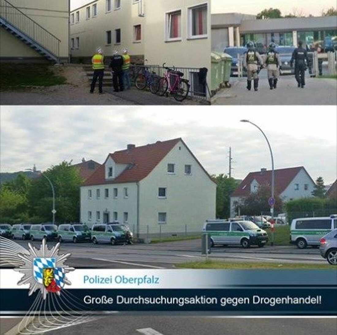Tirschenreuth/Amberg. Der Rauschgifthandel ist laut Polizei ein zunehmendes Problem. Zur Bekämpfung ist heute ein Großaufgebot der Polizei in elf Anwesen – darunter eine große Asylbewerberunterkunft – in Amberg, Landkreis Amberg-Sulzbach [&hellip;]