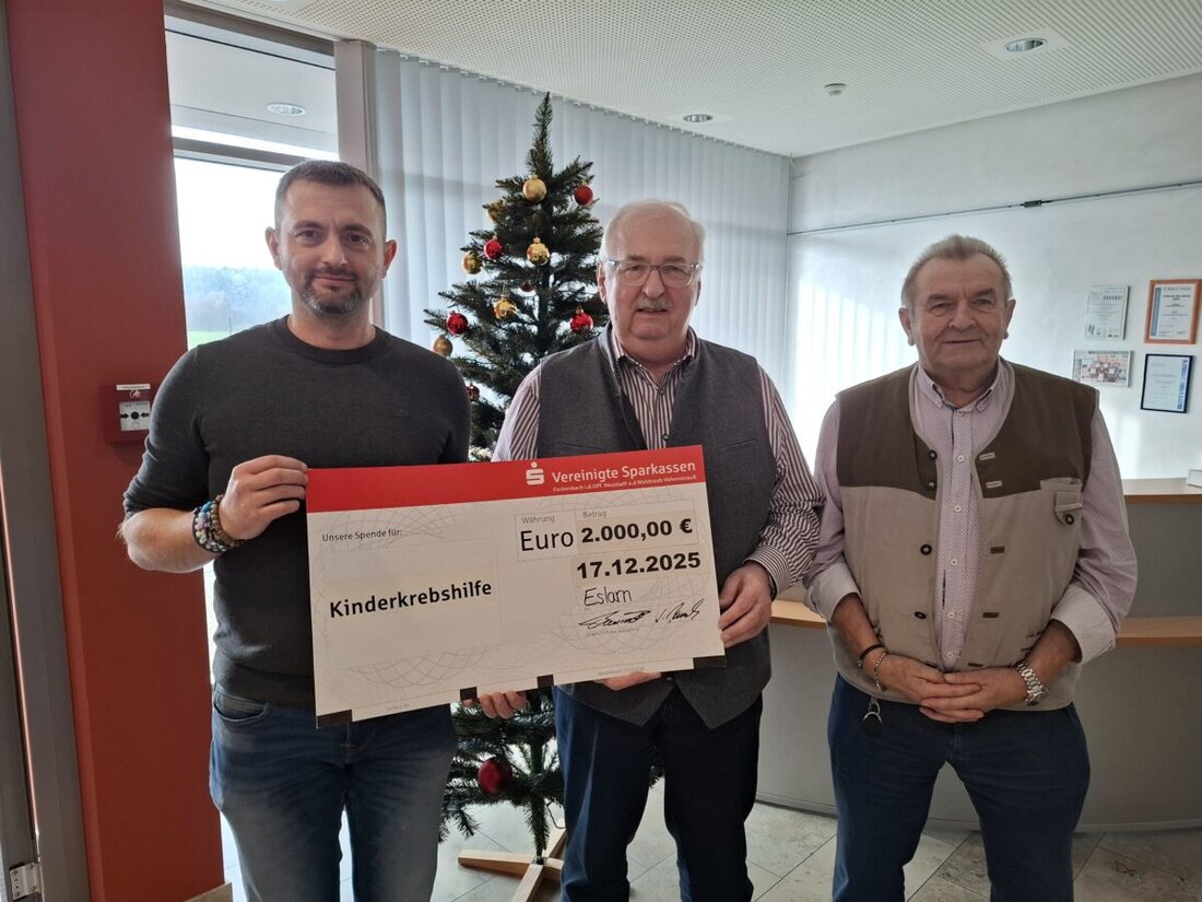 Eslarn. Seit elf Jahren verzichtet die BAS Kunststoffverarbeitung auf Weihnachtsgeschenke und spendet jährlich 2.000 Euro an die Kinderkrebshilfe Oberpfalz-Nord; insgesamt 22.000 Euro. Der Verein betreut aktuell 108 Familien.